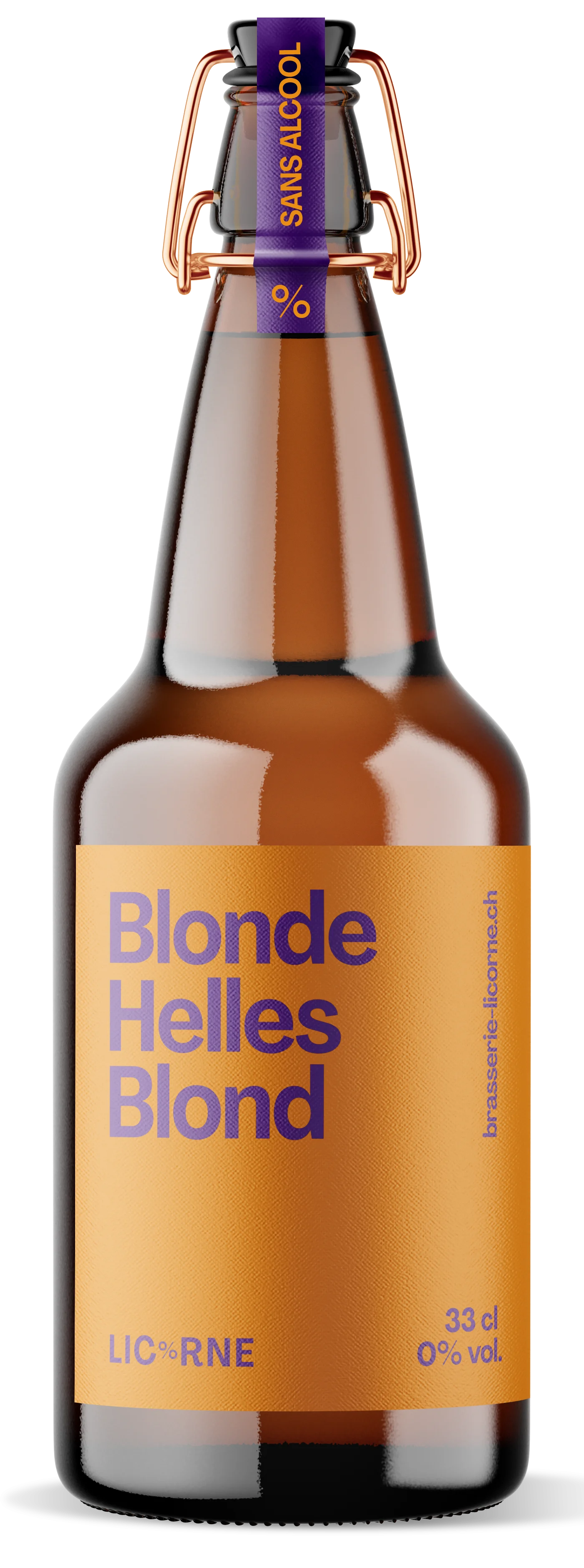 Mockup de la biere blonde